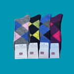 Ripley Argyle Merino Socks - 4 Pair Bundle 2 (£14 per pair)