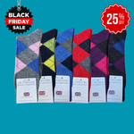 Ripley Argyle Merino Socks - 6 Pair Bundle (£14 per pair)