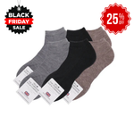 Ashville Pro Merino Womens Trainer Sock - Cushioned Sole - 6 Mixed Pair Bundle