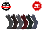 Duchy Everyday Merino Socks - 6 Pair Bundle Classic Dark Selection (£12 per pair)