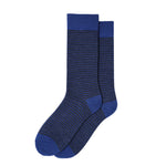 Harewood Fine Stripe Luxury Merino Everyday Socks - 6 Pair Bundle (£14 per pair)
