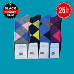Ripley Argyle Merino Socks - 4 Pair Bundle 2 (£14 per pair)