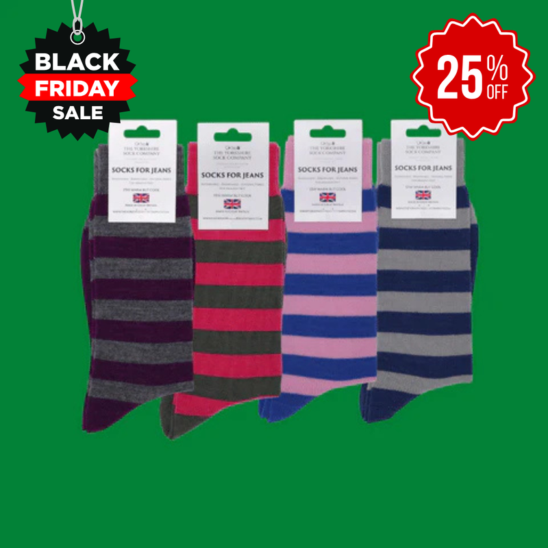 Socks For Jeans - Bright Everyday Merino Socks - 4 Pair Bundle 2 (£14 per pair)