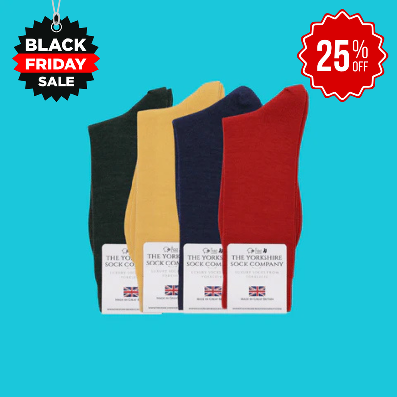 Duchy Everyday Merino Socks - 4 Pair Bundle Classic Mix Selection (£12 per pair)