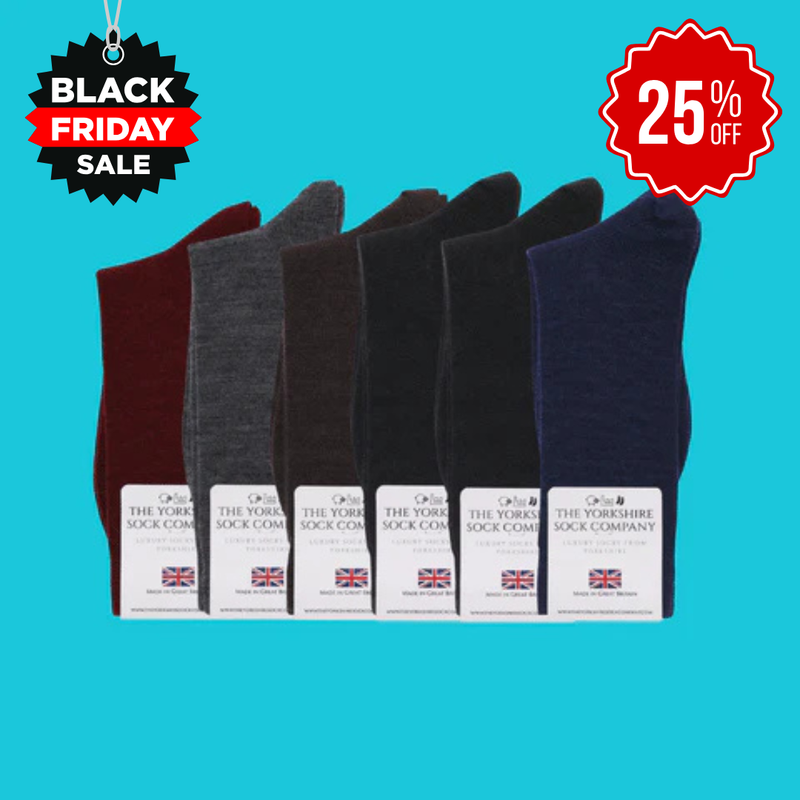Duchy Everyday Merino Socks - 6 Pair Bundle Classic Dark Selection (£12 per pair)
