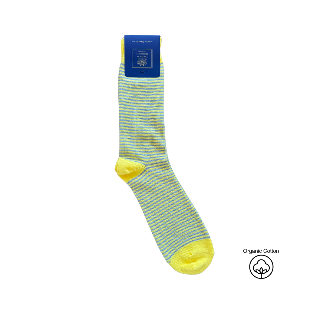 Follifoot Fine Stripe Cotton Socks - 4 Pair Bundle