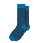 Harewood Fine Stripe Luxury Merino Everyday Socks - 6 Pair Gift Box