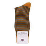 Harewood Fine Stripe Luxury Merino Everyday Socks - 6 Pair Gift Box