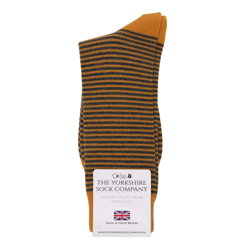 Harewood Fine Stripe Luxury Merino Everyday Socks 4 Pair Bundle The