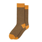 Harewood Fine Stripe Luxury Merino Everyday Socks - 6 Pair Gift Box