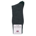 Harewood Fine Stripe Luxury Merino Everyday Socks - 6 Pair Gift Box