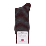 Harewood Fine Stripe Luxury Merino Everyday Socks - 6 Pair Bundle