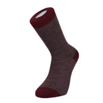 Harewood Fine Stripe Luxury Merino Everyday Socks - 6 Pair Gift Box