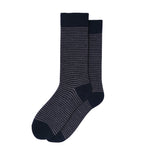 Harewood Fine Stripe Luxury Merino Everyday Socks - 6 Pair Bundle