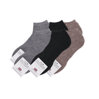 Ashville Pro Merino Mens Trainer Sock - Cushioned Sole - 6 Pair Mixed Bundle
