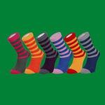 Socks For Jeans - Bright Everyday Merino Socks - 6 Pair Gift Box